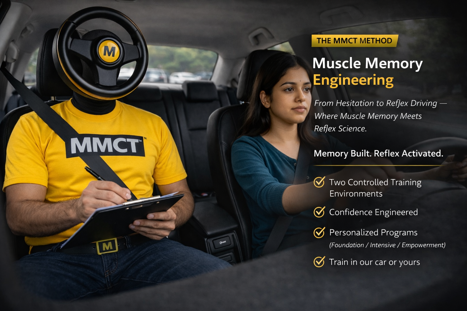 MMCT Chennai driving training session